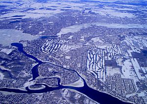 Aerial photo of Laval (Quebec)