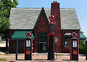 The Atoka County Chamber of Commerce Building in Atoka.