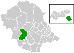 Location within Lienz district