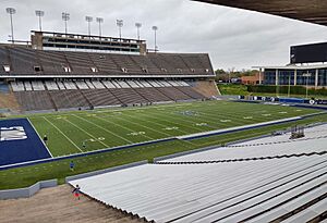 Empty Rice Stadium, Cloudy Day