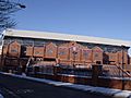 Facade of the Holte End stand, Villa Park