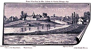 Fort Dearborn & Chicago in 1831