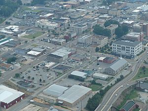 Aerial view of Jackson