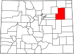 State map highlighting Washington County