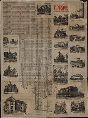 Map of Houston Heights