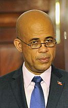 Michel Martelly on April 20, 2011