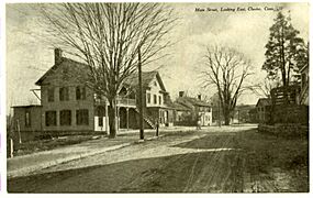 PostcardMainStreetLookingEastChesterCT1901TO1907