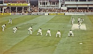 Trent Bridge Test Match, 1981- Alderman to Gower (geograph 2489133)