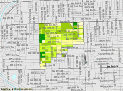 U.S. Census Bureau map showing city limits