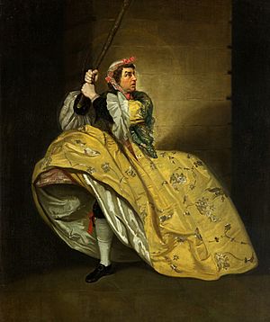 Zoffany-Garrick in Provoked Wife