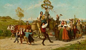 'The Wine Festival' by Albert Anker