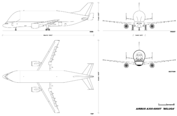 Layout of A300-600ST Beluga