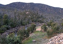 Big River downstream at Bundara Campground near Anglers Rest, Vic, jjron, 6.06.2009.jpg