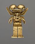 Calima Animal-Headed Figure Pendant MET DT11629 (cropped)