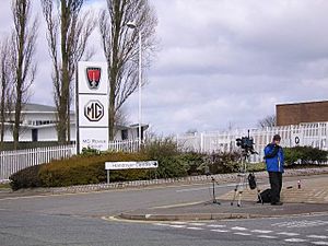 Camera Man Outside Longbridge Motorworks - geograph.org.uk - 148417