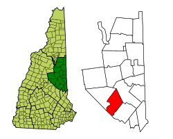 Location in Carroll County, New Hampshire