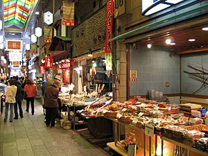 Confectionery shop and eel shop by Hidehiro Komatsu