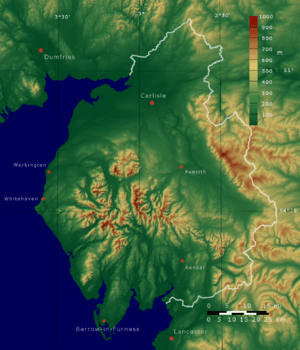 Cumbria SRTM