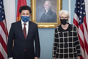 Dritan Abazović & Wendy Sherman