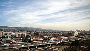 Emeryville as seen from a local highrise hotel