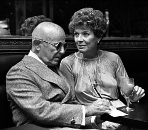 Irving Lazar and Polly Bergen