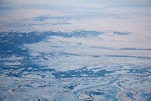 Montana winter aerial