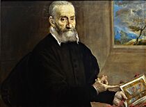 Musée de Capodimonte - Le Gréco, portrait de Giulio Clavio, en 1571-572 -01