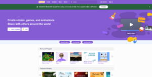 Scratch Website Homepage 2023