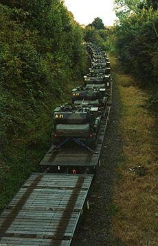 Tank train near Kimberley station