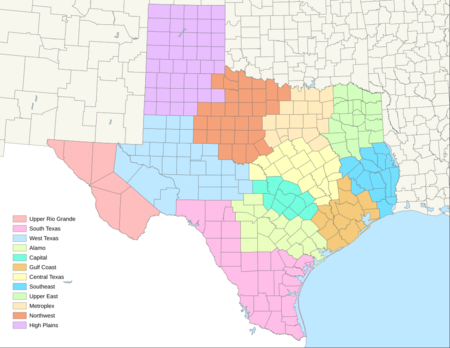 Texas Economic Regions 2022