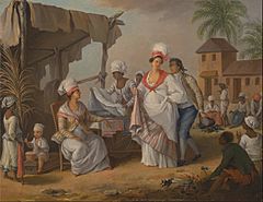 Agostino Brunias - Market Day, Roseau, Dominica - Google Art Project