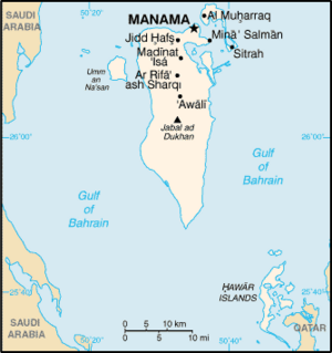 Bahrain map