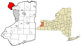 Location in Erie County and New York.