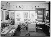 FIRST FLOOR, STUDY, SOUTHWEST CORNER - Zane Grey House, West side of Scenic Drive, Lackawaxen, Pike County, PA HABS PA,52-LACK,3-15