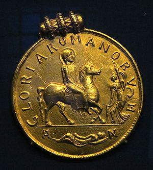 Goldmedaillon Gloria Romanorum