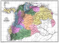 Gran Colombia map