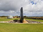 HMAS Orion memorial and HMAS Derwent (DE 49) gun turret, Rockingham Naval Memorial Park, March 2020