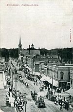 PostcardPlattevilleWIMainStreetAerialView1910