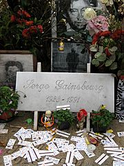 Serge Gainsbourg, cimetière Montparnasse