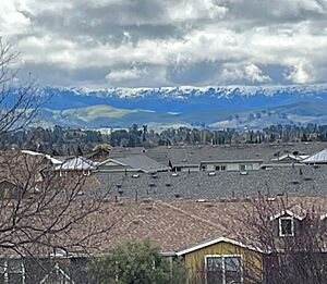 Snow on Livermore hills