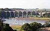 St Germans Viaduct evening train - geograph.org.uk - 738793.jpg