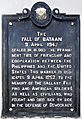 The Fall of Bataan historical marker