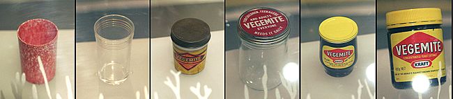 Vegemite jars timeline