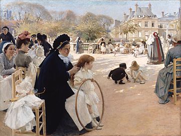 Albert Edelfelt - The Luxembourg Gardens, Paris