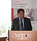 B.K. Handique addressing at the signing ceremony of an MoU on cooperation in the field of geology and mineral resources, in Ontario, Canada on July 08, 2010.jpg