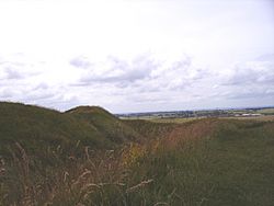 Barbury castle looking West