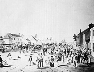 Captain charles sturt leaving adelaide 1844