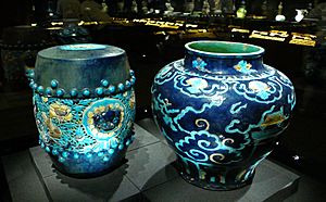 China qing two blue ceramics