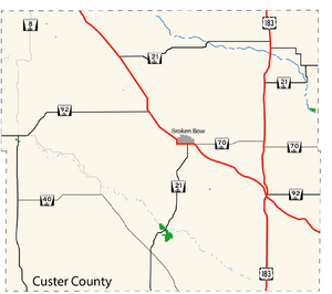 Custer County Map