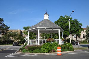 Gazebo near train station